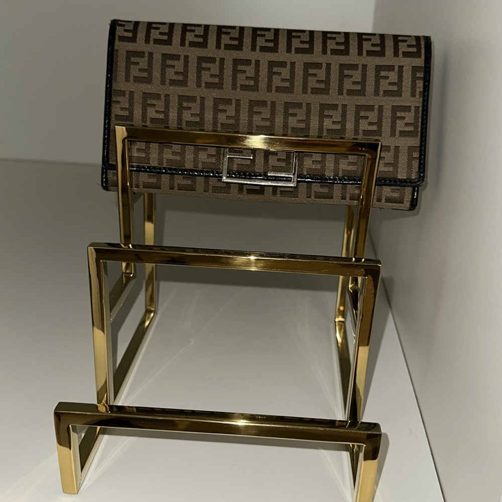 Fendi Brown and Black Wallet
